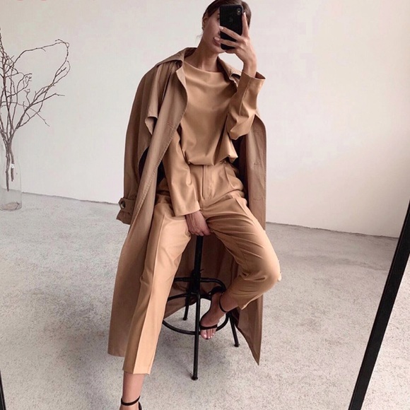 Zara Tops - Tan 2 Piece Set - Top + Pants